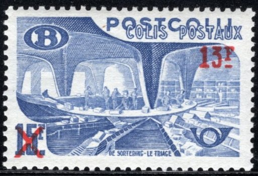 Timbre Belgique Yvert Chemin Fer 331 - Colis Postaux 41