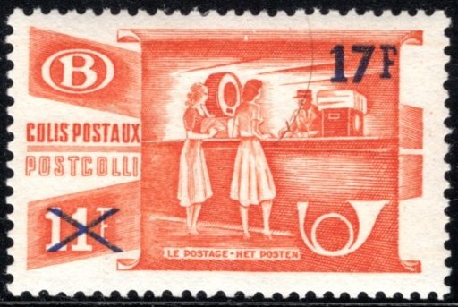 Timbre Belgique Yvert Chemin Fer 332 - Colis Postaux 42