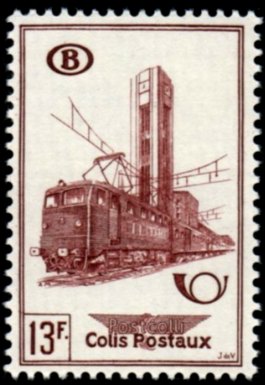 Timbre Belgique Yvert Chemin Fer 352 - Colis Postaux 44