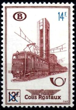 Timbre Belgique Yvert Chemin Fer 358 - Colis Postaux 47