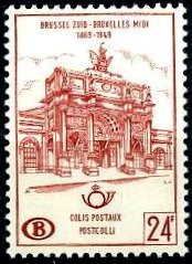 Timbre Belgique Yvert Chemin Fer 367 - Colis Postaux 57