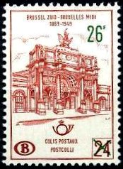 Timbre Belgique Yvert Chemin Fer 374 - Colis Postaux 58