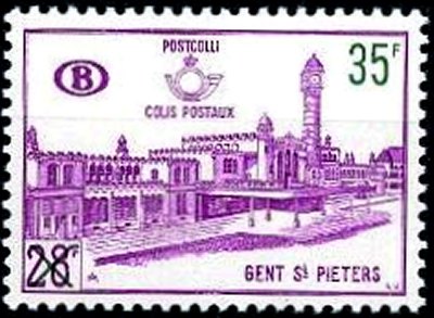 Timbre Belgique Yvert Chemin Fer 377 - Colis Postaux 62