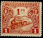 Timbre Belgique Yvert Chemin Fer 115