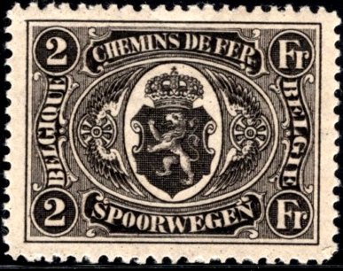 Timbre Belgique Yvert Chemin Fer 128