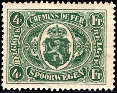 Timbre Belgique Yvert Chemin Fer 130