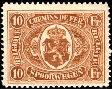 Timbre Belgique Yvert Chemin Fer 132