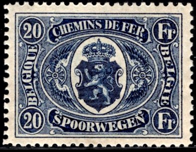 Timbre Belgique Yvert Chemin Fer 134