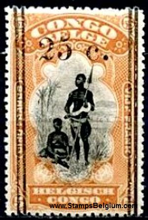 Timbre Congo Belge Yvert 103