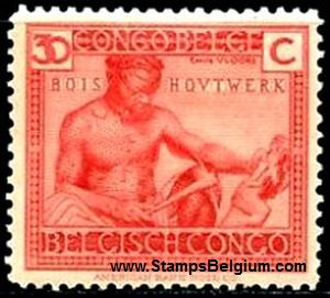 Timbre Congo Belge Yvert 111