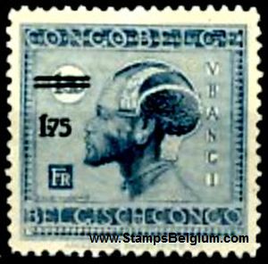 Timbre Congo Belge Yvert 134