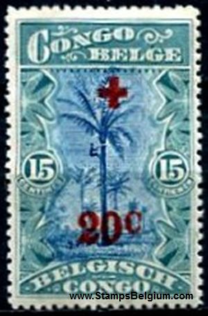 Timbre Congo Belge Yvert 74