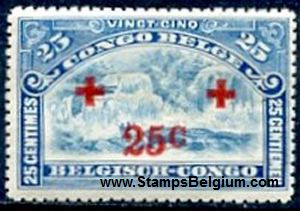 Timbre Congo Belge Yvert 75