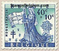 Timbre Belgique Yvert 1082 - Belgium Scott