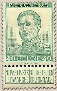 Timbre Belgique Yvert 121