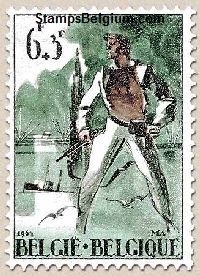 Timbre Belgique Yvert 1297 - Belgium Scott