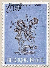 Timbre Belgique Yvert 1401 - Belgium Scott