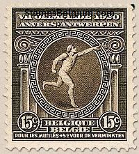 Timbre Belgique Yvert 181