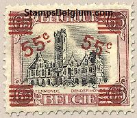 Timbre Belgique Yvert 188