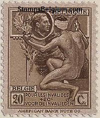 Timbre Belgique Yvert 189