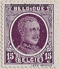 Timbre Belgique Yvert 195