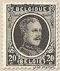 Timbre Belgique Yvert 196