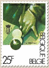 Timbre Belgique Yvert 2043