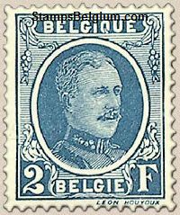 Timbre Belgique Yvert 208