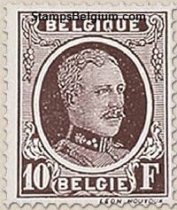 Timbre Belgique Yvert 210