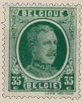 Timbre Belgique Yvert 254