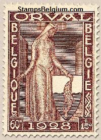 Timbre Belgique Yvert 261