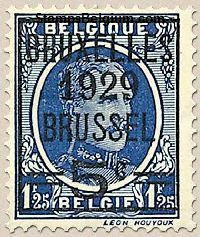 Timbre Belgique Yvert 275