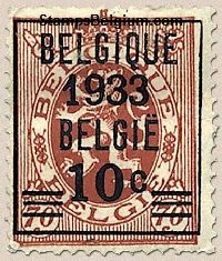 Timbre Belgique Yvert 375