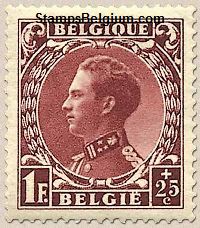 Timbre Belgique Yvert 393