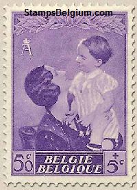 Timbre Belgique Yvert 450