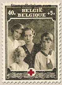 Timbre Belgique Yvert 498