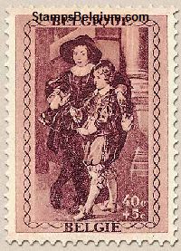 Timbre Belgique Yvert 505