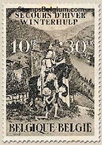 Timbre Belgique Yvert 640