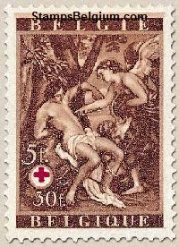 Timbre Belgique Yvert 652