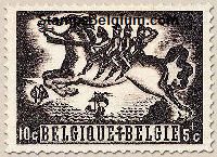 Timbre Belgique Yvert 653