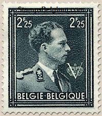 Timbre Belgique Yvert 694