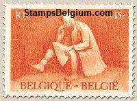 Timbre Belgique Yvert 701