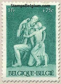 Timbre Belgique Yvert 706