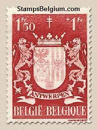 Timbre Belgique Yvert 722