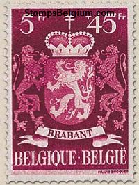 Timbre Belgique Yvert 724