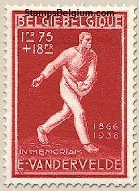 Timbre Belgique Yvert 733