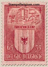 Timbre Belgique Yvert 743