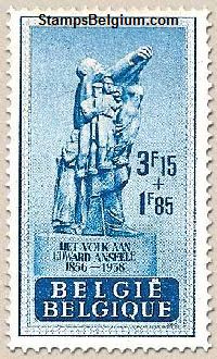 Timbre Belgique Yvert 784