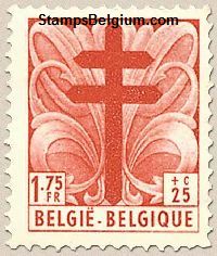 Timbre Belgique Yvert 789