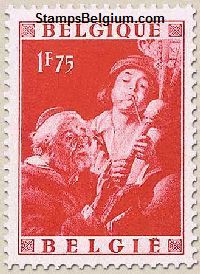 Timbre Belgique Yvert 793